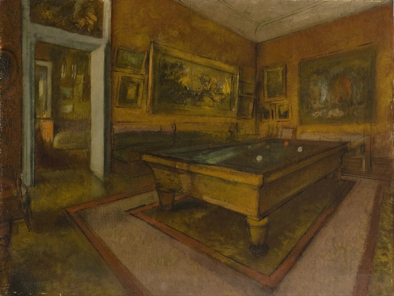 Biljardihuone Ménil-Hubertissa - Edgar Degas