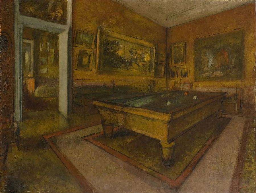 Biljardihuone Ménil-Hubertissa - Edgar Degas