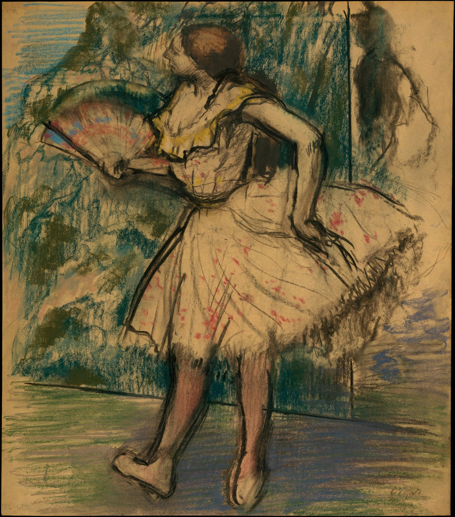 Tanssija tuulettimella - Edgar Degas
