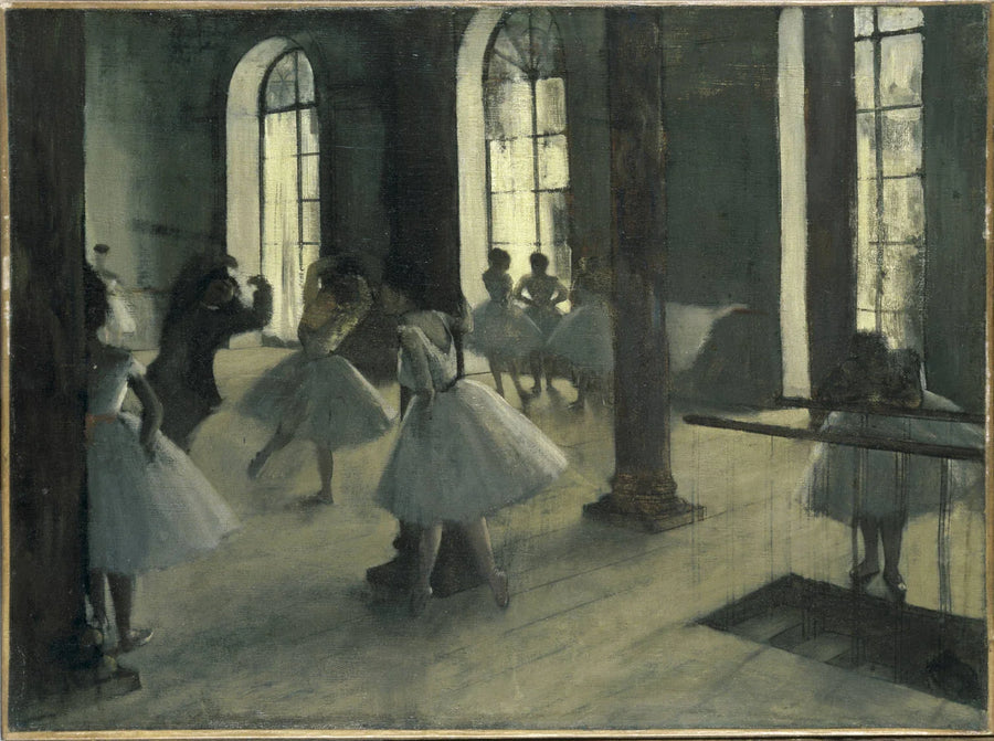 Tanssin harjoittelu tanssisalissa - Edgar Degas