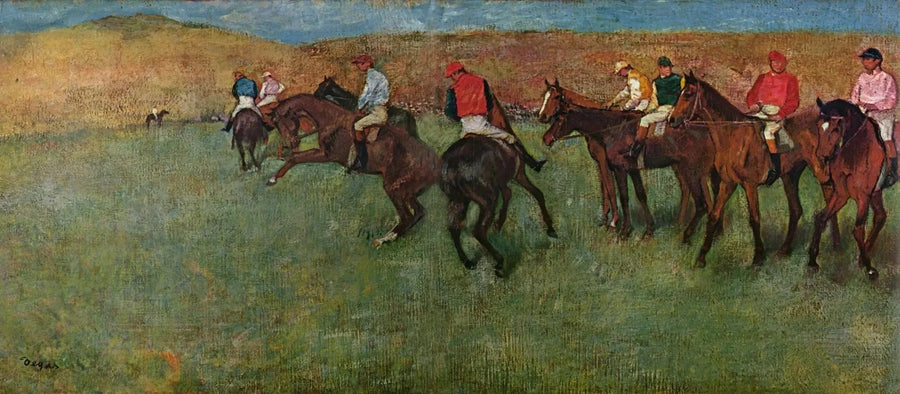 Kilpailuissa: ennen lähtöä - Edgar Degas