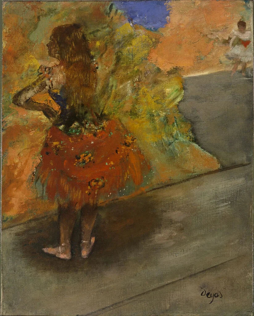 Tanssija: punainen hame - Edgar Degas
