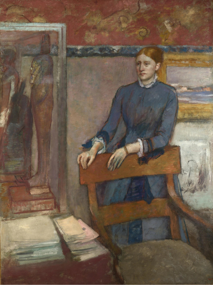 Hélène Rouart isänsä toimistossa - Edgar Degas