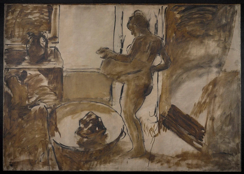 Nainen kylvyssä - Edgar Degas