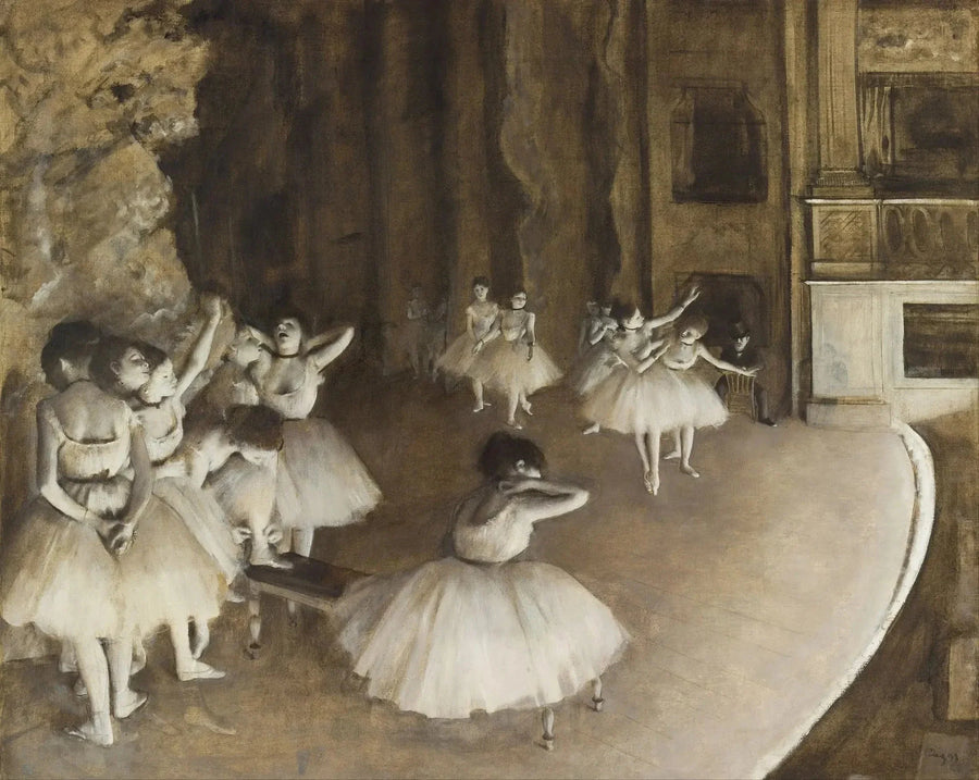 Baletin toisto lavalla - Edgar Degas