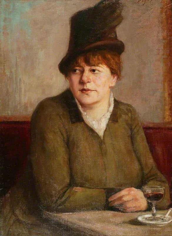 Nainen kahvilassa - Edgar Degas