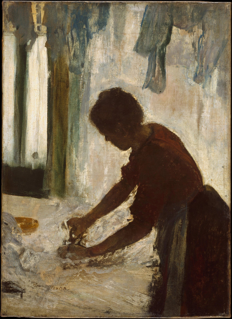 Nainen silittamassa - Edgar Degas