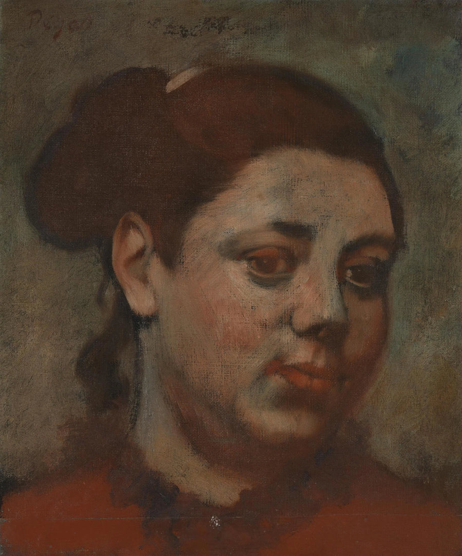 Naisen pää - Edgar Degas