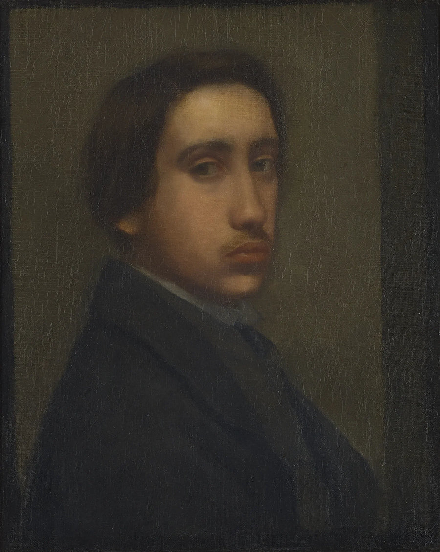 Degas mustassa takissa (Itseportraiitti) - Edgar Degas