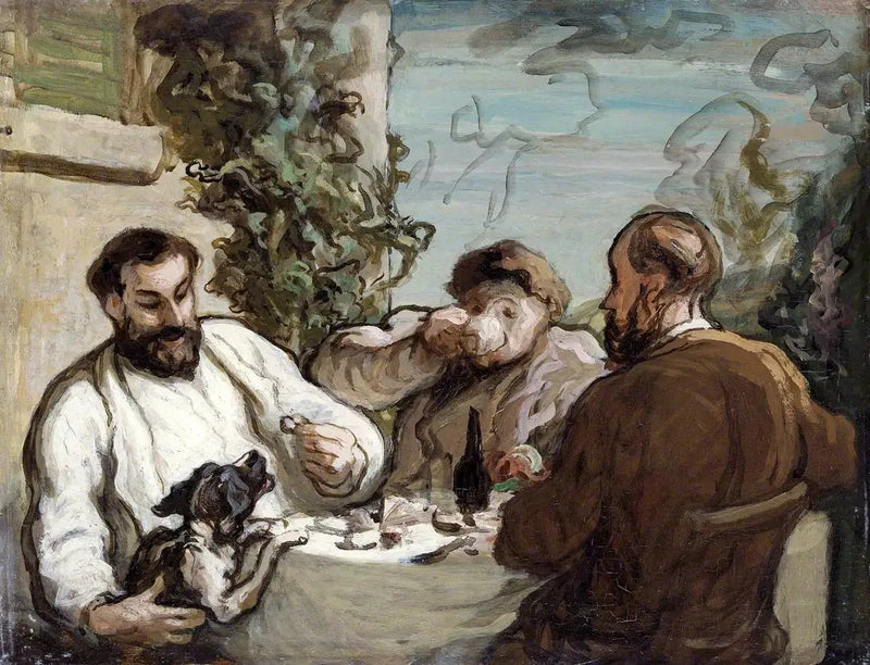 Aamiainen maaseudulla - Honoré Daumier