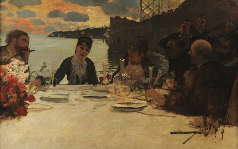 Aamiainen Posillipossa - Giuseppe De Nittis