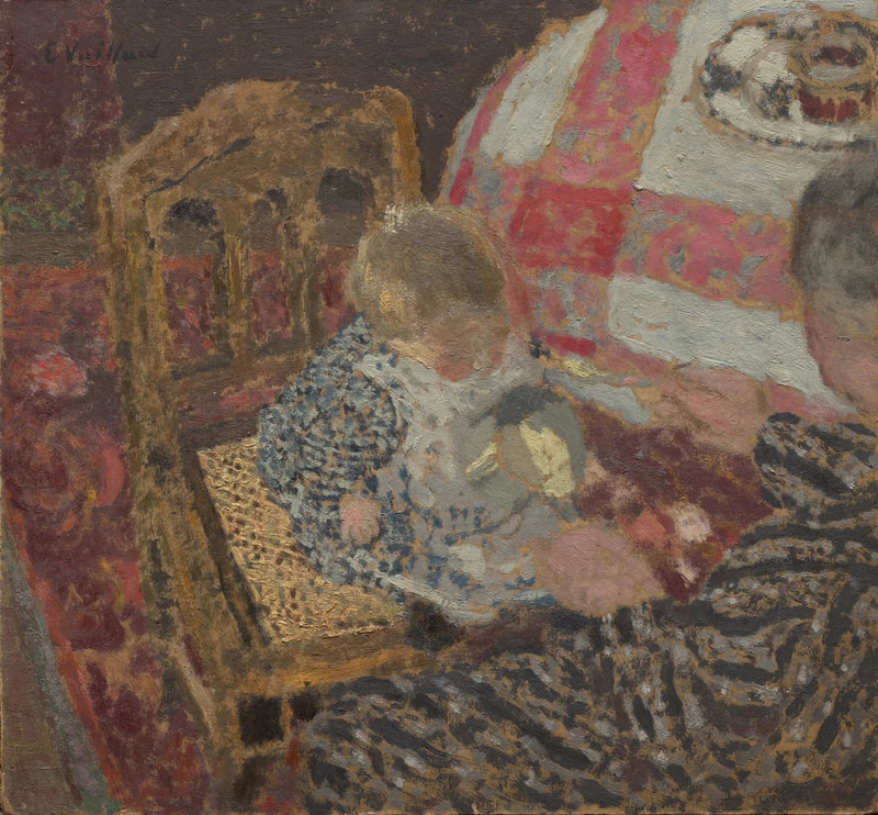 Aamiainen (Annette ja hänen isoäitinsä) - Édouard Vuillard