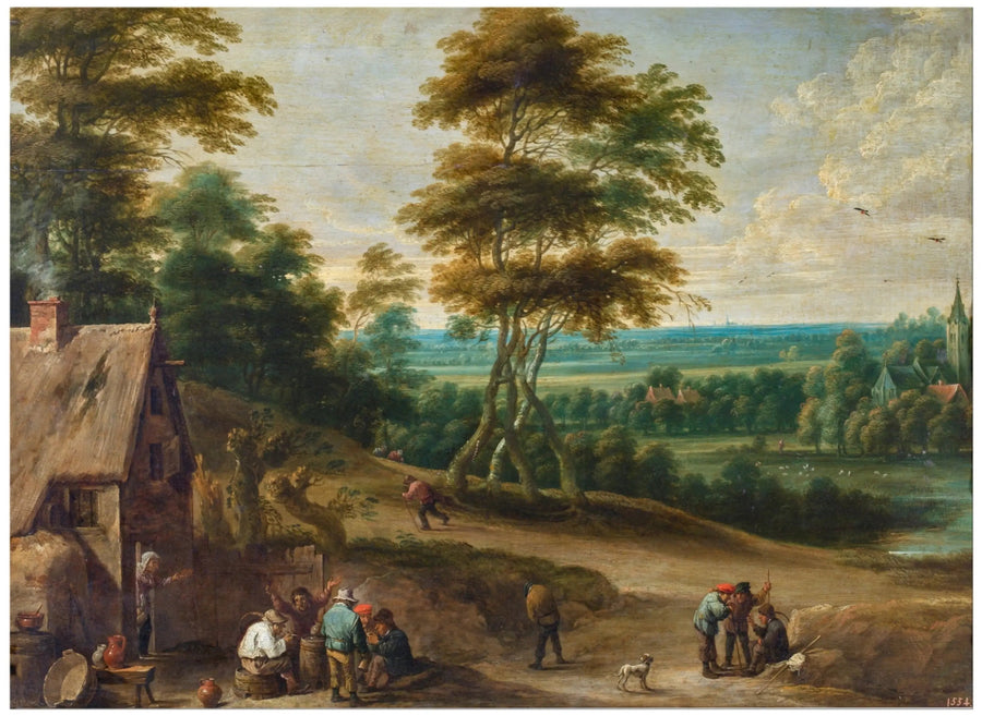 Kyläläisten lounas - David Teniers nuorempi