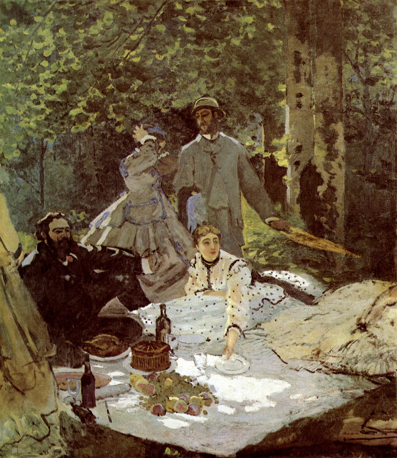 Lounas ruoholla, keskifragmentti W63/2 - Claude Monet