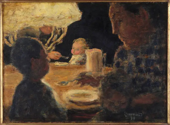 Aamiainen lampun alla - Pierre Bonnard
