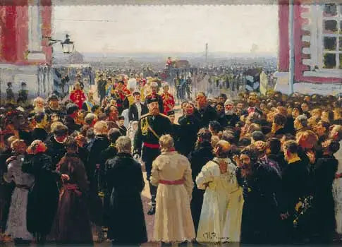 Voigtin delegaatio Alexandre III:n edessä - Ilya Repin