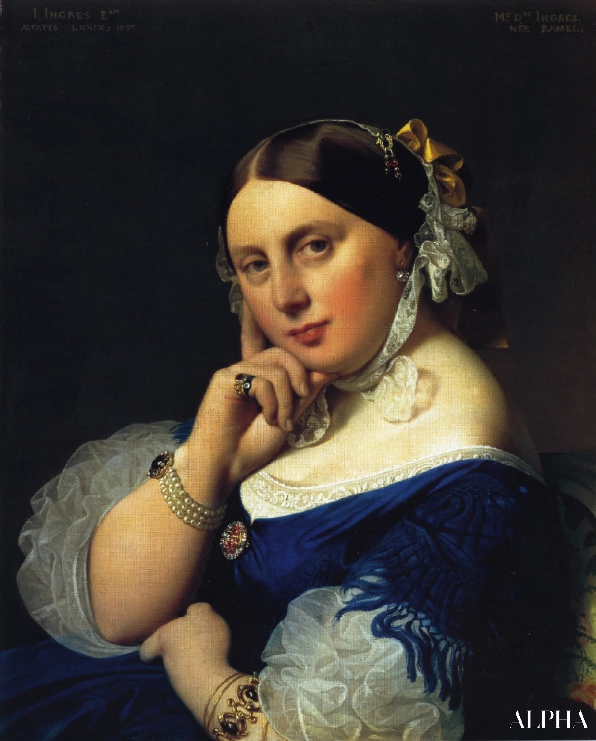 Delphine Ramel, Madame Ingres - Jean-Auguste-Dominique Ingres - Taulujen ja korkealaatuisten maalauksien reproduktiot