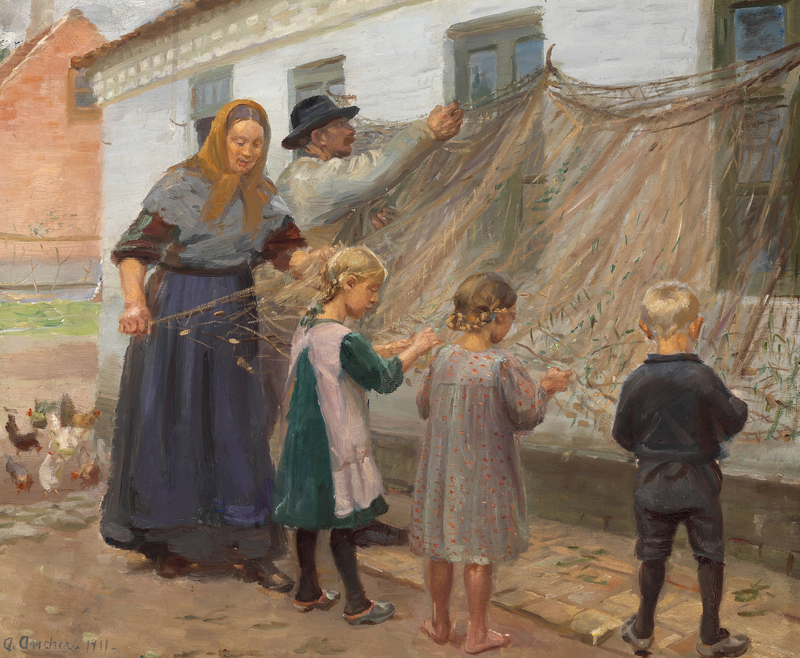 Irrota kalaverkko. -Anna Ancher