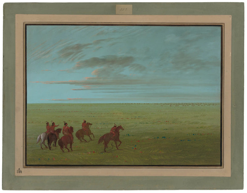 Connibosin lähtö villihevosille - George Catlin