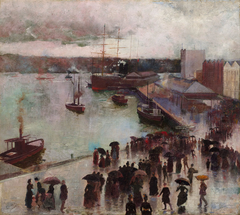 Lähtö Itästä - Pyörivä laituri - Charles Conder