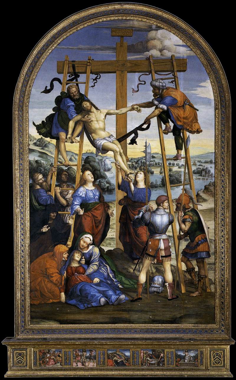 Pyhän Ristin lasku - Il Sodoma (Giovanni Antonio Bazzi)