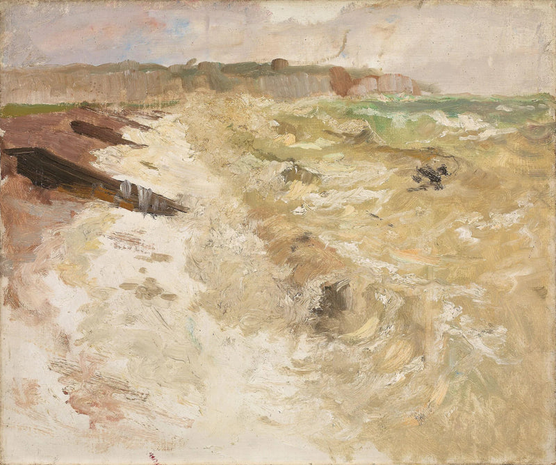 Dieppen rannalta - Frits Thaulow
