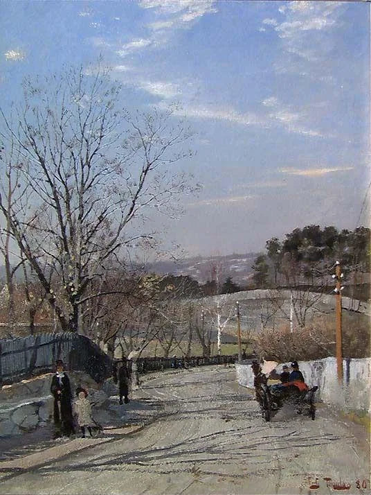 Kristianian laitamilta - Frits Thaulow