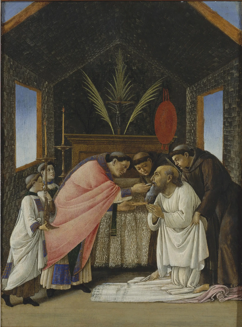 Pyhän Hieronymuksen viimeinen ehtoollinen - Sandro Botticelli