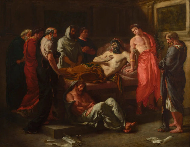 Keisarimme Marcus Aureliuksen viimeiset sanat - Eugène Delacroix