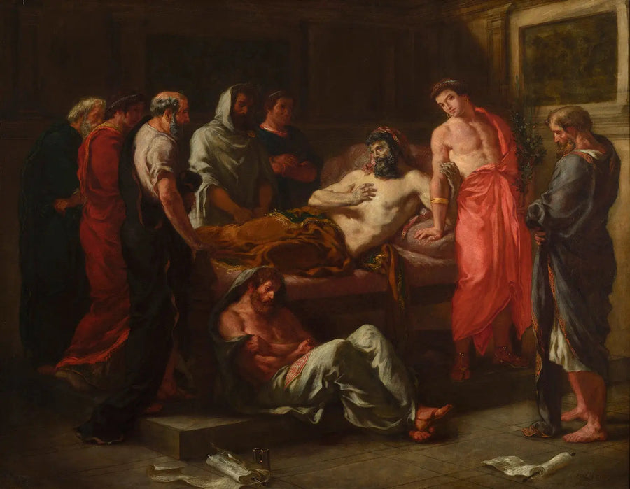 Keisarimme Marcus Aureliuksen viimeiset sanat - Eugène Delacroix