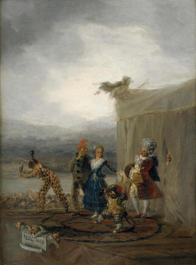 Kulkueen koomiset näyttelijät - Francisco de Goya