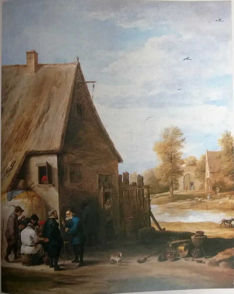 Maatilalliset edessään majatalossa - David Teniers nuorempi