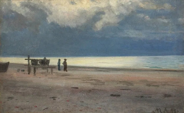 Kalastajia rannalla. -Michael Peter Ancher