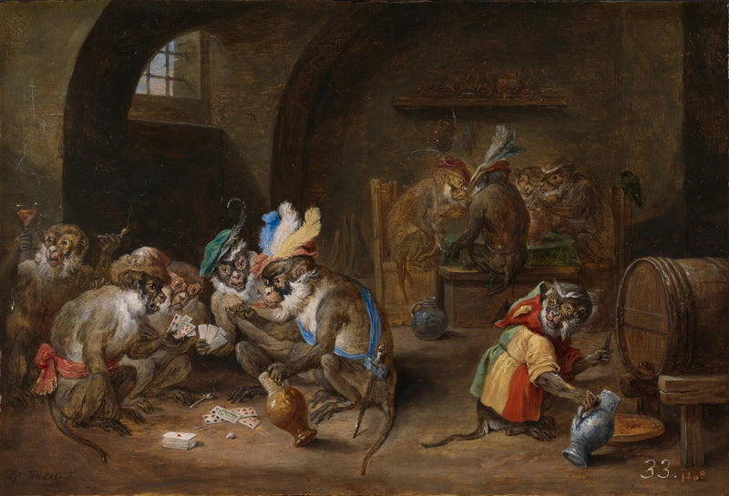 Apinoita pubissa - David Teniers nuorempi