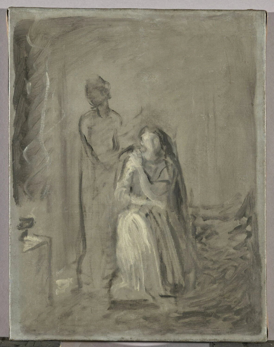 Desdémone ou La romance du saule. Esquisse. Shakespeare, Othello, acte IV, scène 3 - Théodore Chassériau
