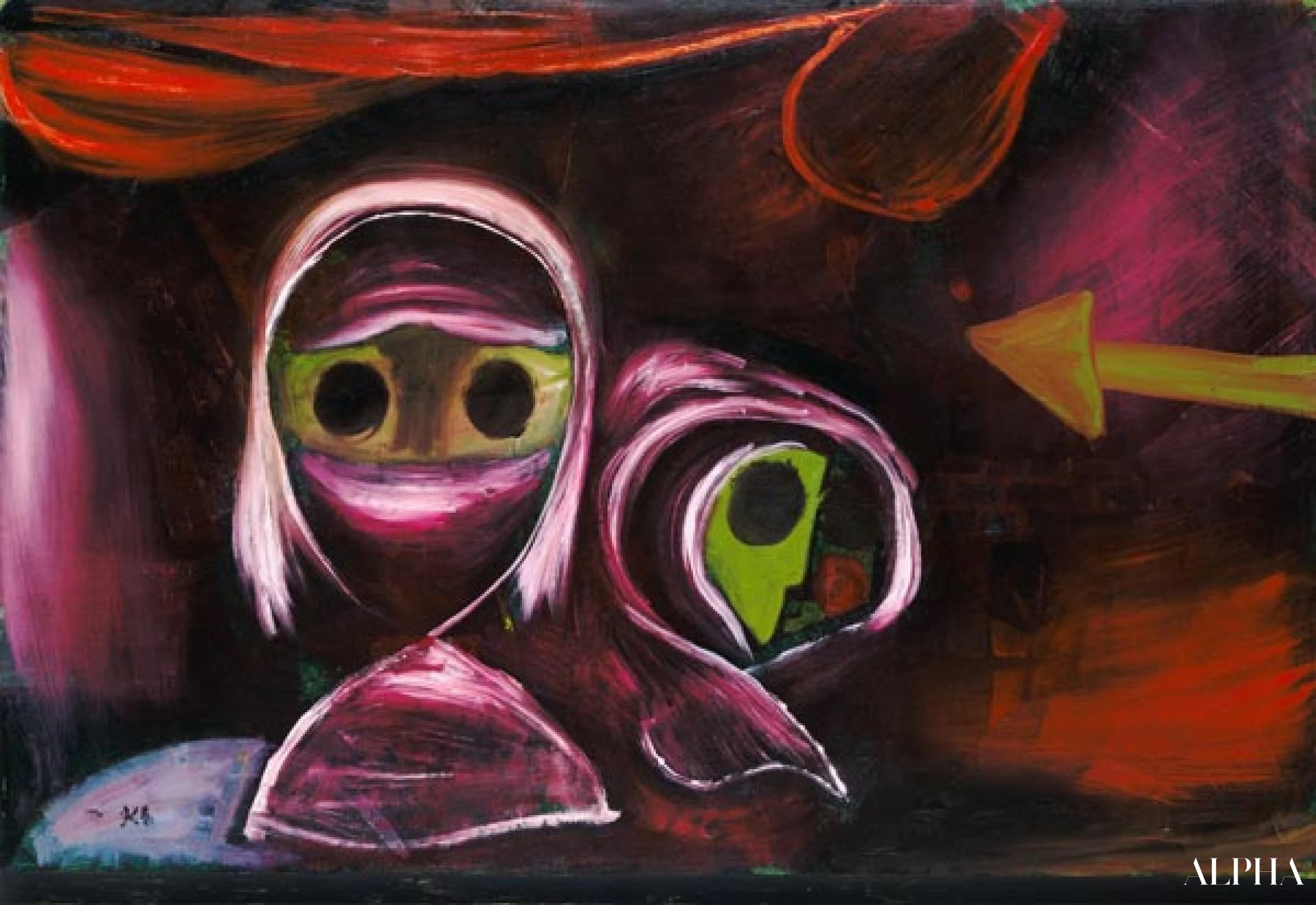 Kahden sisaren kohtalo - Paul Klee - Korkealaatuiset taulujen ja maalauksien reproduktiot