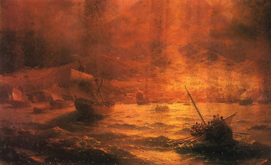 Pompeijin tuhoaminen - Ivan Aïvazovski