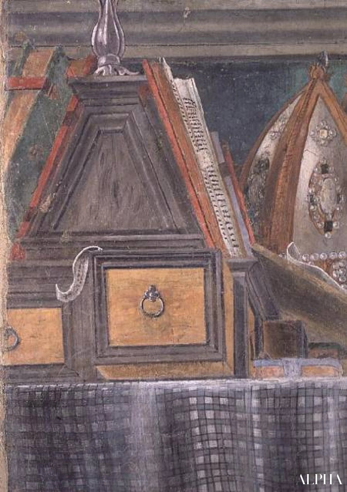 Pyhä Augustinus opiskellessaan - Sandro Botticelli - Korkealaatuiset taulujen ja maalauksien reproduktiot