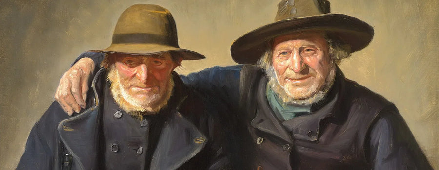 Kaksi ystävää. -Michael Peter Ancher