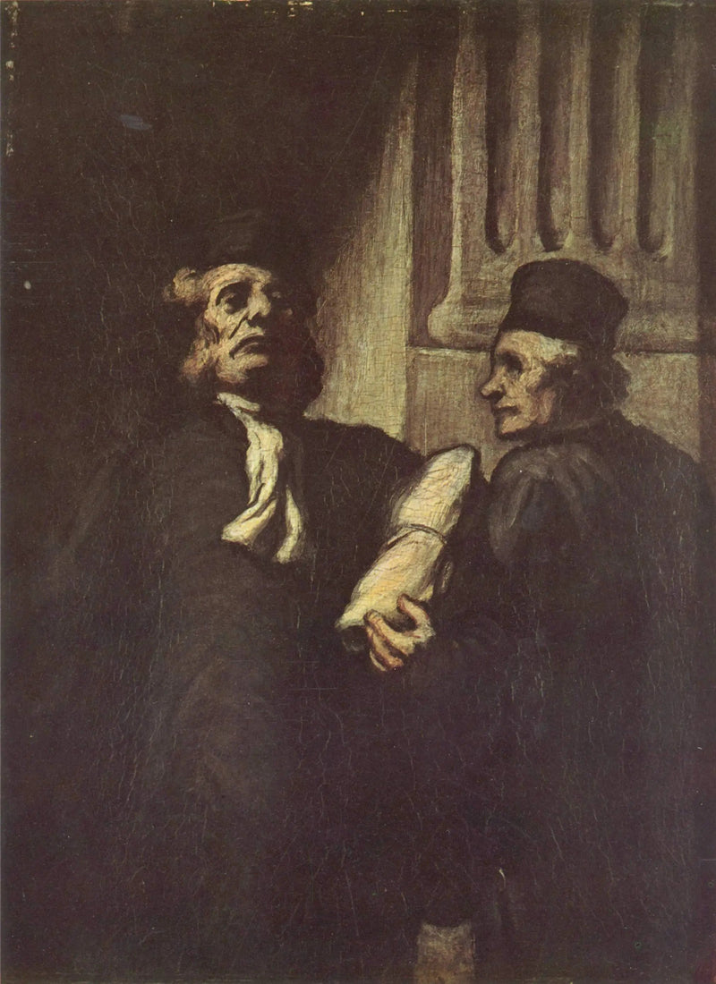 Kaksi lakimiestä - Honoré Daumier