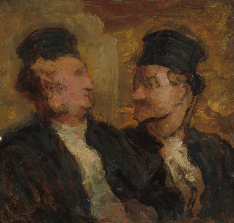 Kaksi asianajajaa - Honoré Daumier
