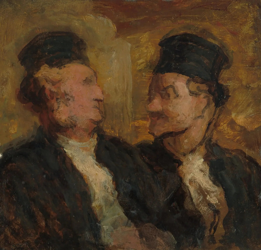 Kaksi asianajajaa - Honoré Daumier