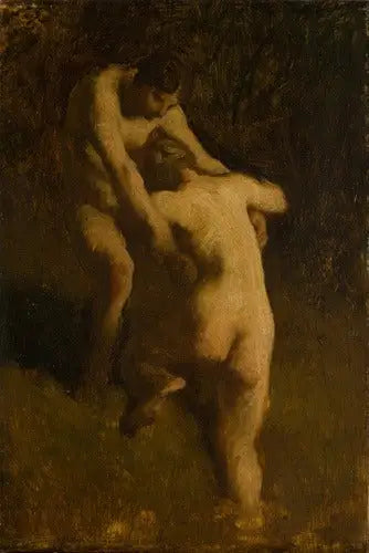 Kaksi uimaria - Jean-François Millet