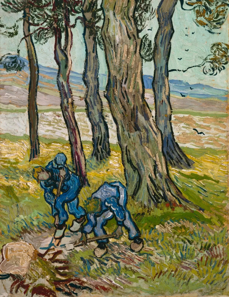 Kaksi kaivajaa puiden keskellä / Kaivajat - Vincent van Gogh