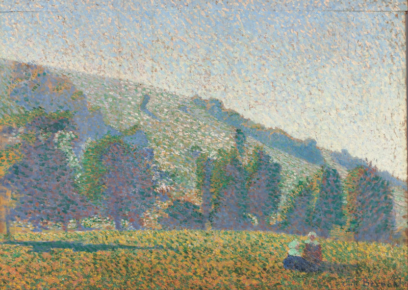 Deux Bretonnes dans une prairie - Émile Bernard