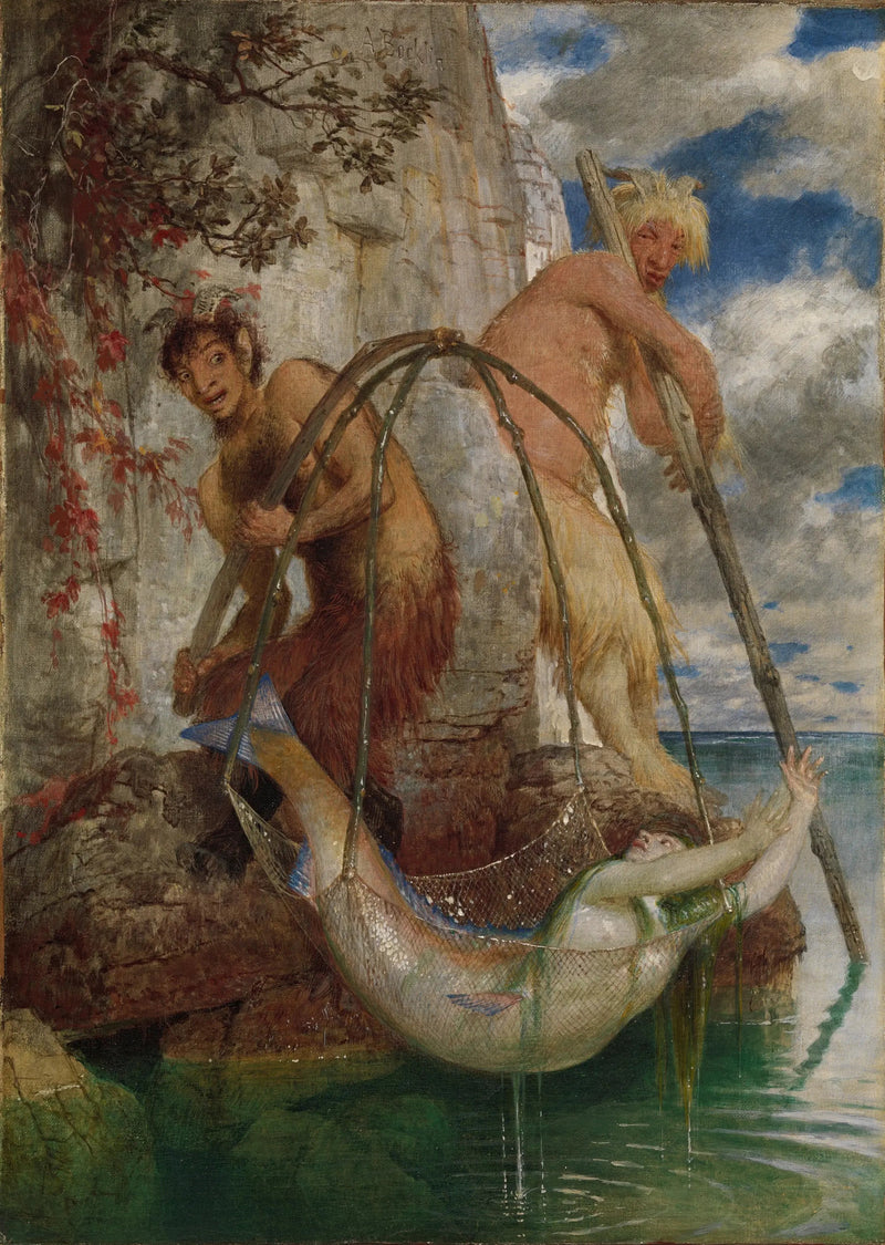Kaksi kalastuspannua - Arnold Böcklin