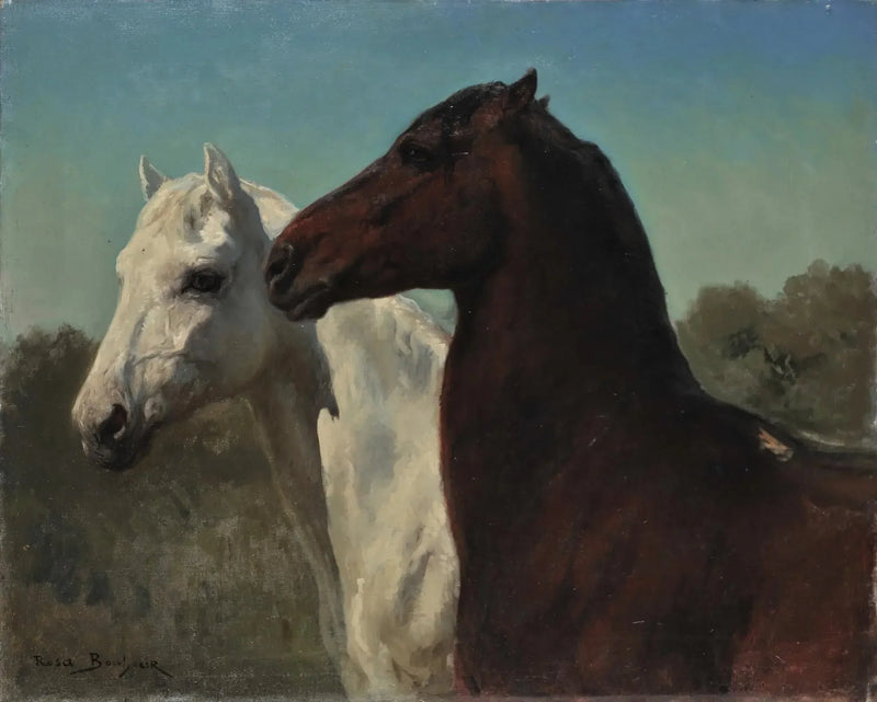 Kaksi hevosia - Rosa Bonheur