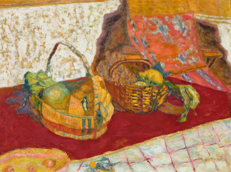 Kaksi hedelmäkoria - Pierre Bonnard