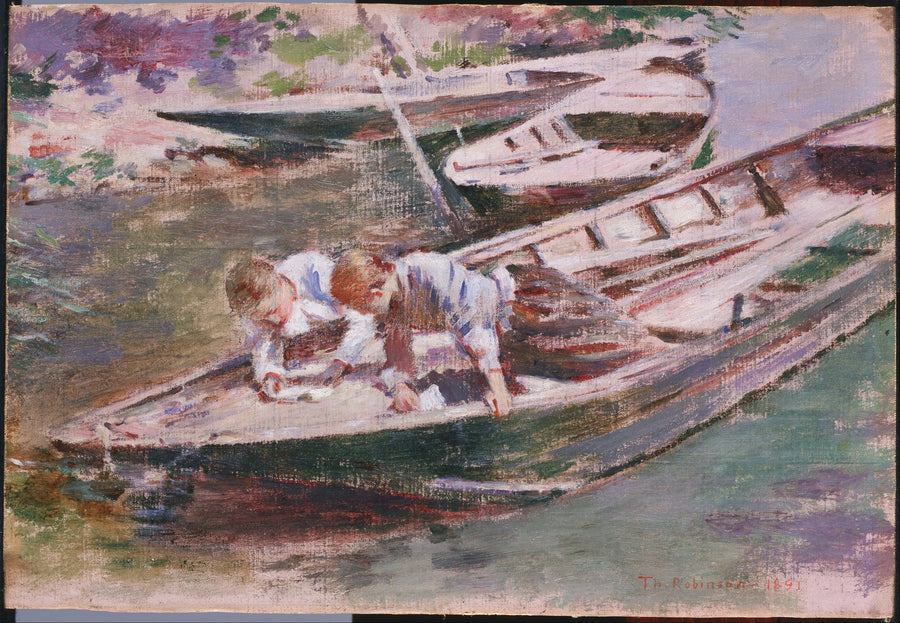 Kaksi veneessä - Theodore Robinson