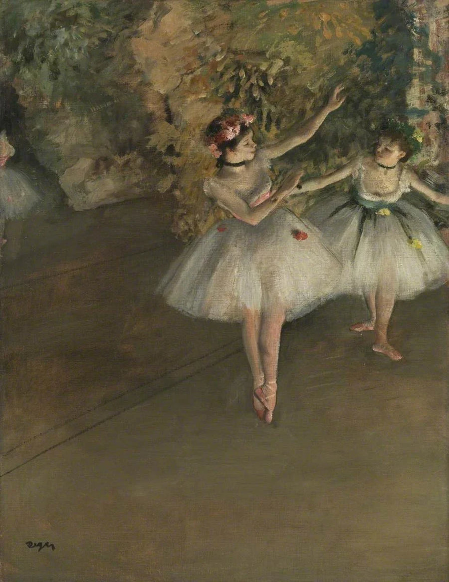 Kaksi tanssijaa lavalla - Edgar Degas